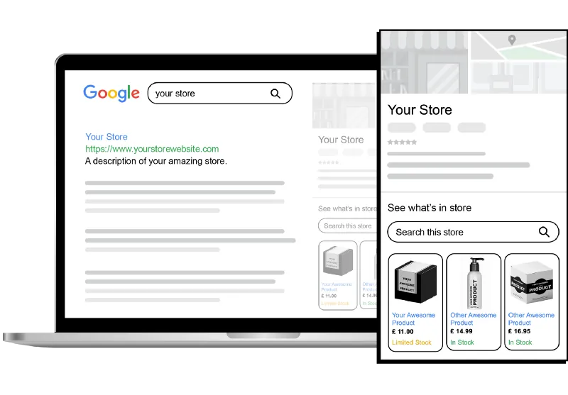 See What's In Store on a desktop